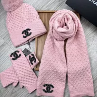 $52.00 USD Chanel Hat and Scarf and Glove Set #1378236