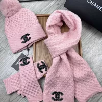 $52.00 USD Chanel Hat and Scarf and Glove Set #1378236