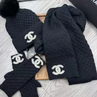$52.00 USD Chanel Hat and Scarf and Glove Set #1378238