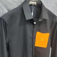 $76.00 USD Hermes Shirts Long Sleeved For Men #1378515