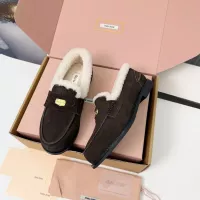 $105.00 USD MIU MIU Leather Shoes For Women #1381071