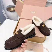$105.00 USD MIU MIU Leather Shoes For Women #1381071
