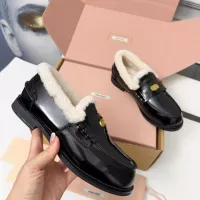 $105.00 USD MIU MIU Leather Shoes For Women #1381073