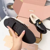 $105.00 USD MIU MIU Leather Shoes For Women #1381073