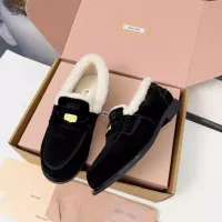 $105.00 USD MIU MIU Leather Shoes For Women #1381074
