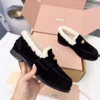 $105.00 USD MIU MIU Leather Shoes For Women #1381074