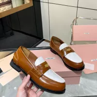 $102.00 USD MIU MIU Leather Shoes For Women #1381075