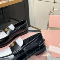 $102.00 USD MIU MIU Leather Shoes For Women #1381076