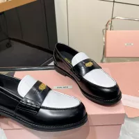 $102.00 USD MIU MIU Leather Shoes For Women #1381076