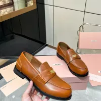 $102.00 USD MIU MIU Leather Shoes For Women #1381077