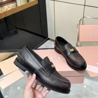 $102.00 USD MIU MIU Leather Shoes For Women #1381078