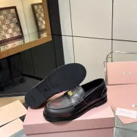 $102.00 USD MIU MIU Leather Shoes For Women #1381078
