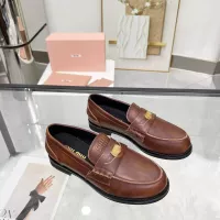$102.00 USD MIU MIU Leather Shoes For Women #1381081