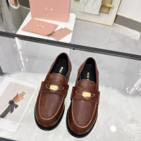 $102.00 USD MIU MIU Leather Shoes For Women #1381081