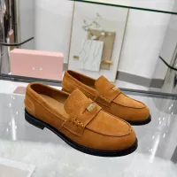 $102.00 USD MIU MIU Leather Shoes For Women #1381082