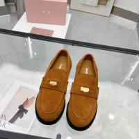 $102.00 USD MIU MIU Leather Shoes For Women #1381082