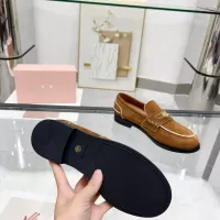 $102.00 USD MIU MIU Leather Shoes For Women #1381083