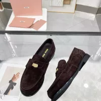 $102.00 USD MIU MIU Leather Shoes For Women #1381084
