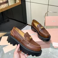 $105.00 USD MIU MIU Leather Shoes For Women #1381116