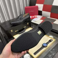 $108.00 USD Salvatore Ferragamo Leather Shoes For Men #1381467