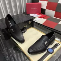 $108.00 USD Salvatore Ferragamo Leather Shoes For Men #1381484