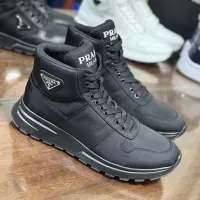 $98.00 USD Prada High Top Shoes For Men #1381670