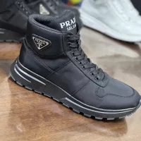 $98.00 USD Prada High Top Shoes For Men #1381670