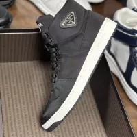 $98.00 USD Prada High Top Shoes For Men #1381674