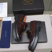 $100.00 USD Prada Leather Shoes For Men #1381838