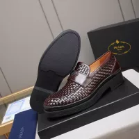 $115.00 USD Prada Leather Shoes For Men #1381840