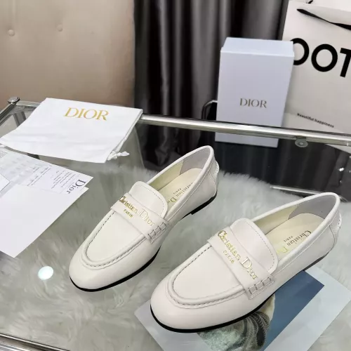 Replica Christian Dior Leather Shoes For Women #1382009 $105.00 USD for Wholesale