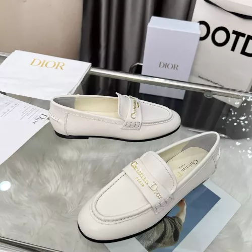 Replica Christian Dior Leather Shoes For Women #1382009 $105.00 USD for Wholesale