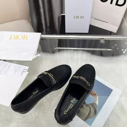 Replica Christian Dior Leather Shoes For Women #1382010 $105.00 USD for Wholesale