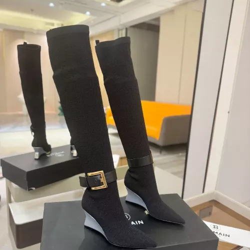 Replica Balmain Boots For Women #1382054 $145.00 USD for Wholesale