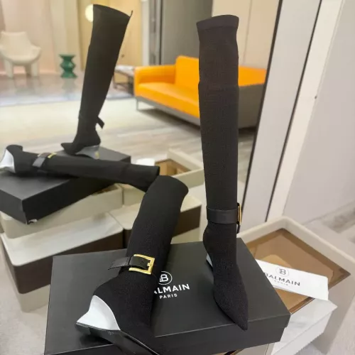 Replica Balmain Boots For Women #1382054 $145.00 USD for Wholesale