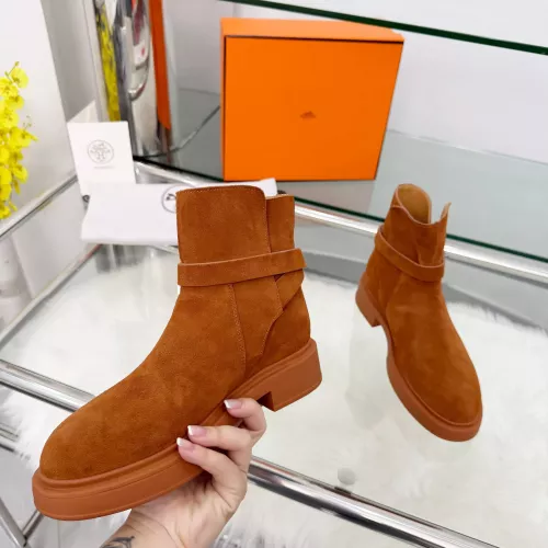 Replica Hermes Boots For Women #1382114 $100.00 USD for Wholesale