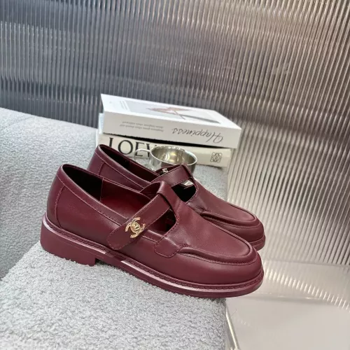 Replica Chanel Leather Shoes For Women #1382183 $102.00 USD for Wholesale