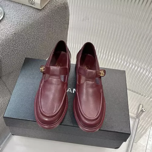 Replica Chanel Leather Shoes For Women #1382183 $102.00 USD for Wholesale