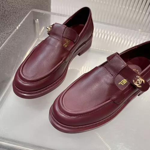 Replica Chanel Leather Shoes For Women #1382183 $102.00 USD for Wholesale