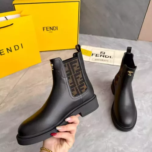 Replica Fendi Fashion Boots For Women #1382320 $115.00 USD for Wholesale