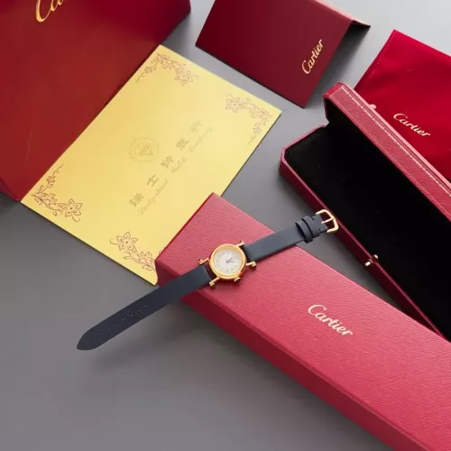 Replica Cartier AAA Quality Watches In Navy For Women #1382441 $135.00 USD for Wholesale