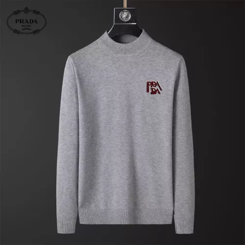 Prada Sweaters Long Sleeved For Men #1382449 $39.00 USD, Wholesale Replica Prada Sweaters