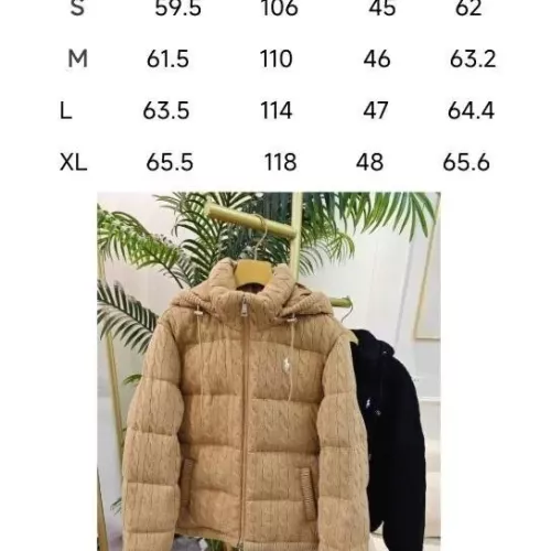 Replica Ralph Lauren Polo Down Feather Coat Long Sleeved For Women #1382462 $172.00 USD for Wholesale