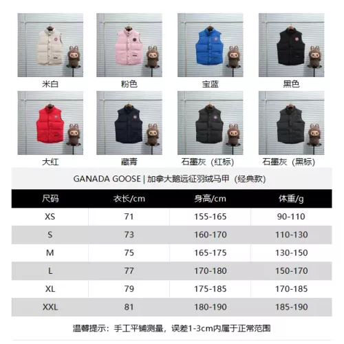 Replica Canada Goose Down Feather Coat Sleeveless For Unisex #1382470 $80.00 USD for Wholesale