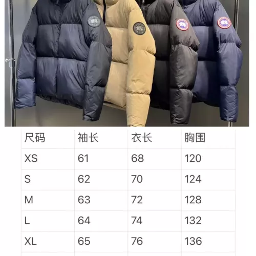 Replica Canada Goose Down Feather Coat Long Sleeved For Unisex #1382493 $172.00 USD for Wholesale