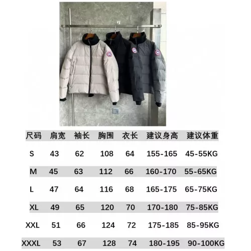 Replica Canada Goose Down Feather Coat Long Sleeved For Men #1382495 $162.00 USD for Wholesale