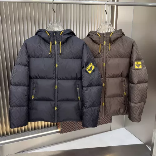 Replica Fendi Down Feather Coat Long Sleeved For Men #1382498 $225.00 USD for Wholesale