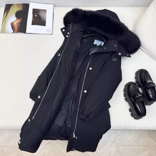 Replica Prada Down Feather Coat Long Sleeved For Women #1383809 $257.85 USD for Wholesale