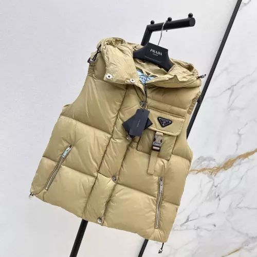 Replica Prada Down Feather Coat Sleeveless For Women #1384395 $108.00 USD for Wholesale