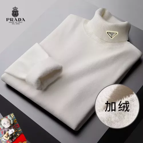 Prada Sweaters Long Sleeved For Men #1384513 $48.00 USD, Wholesale Replica Prada Sweaters
